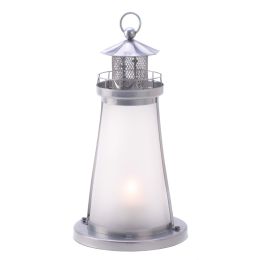Lighthouse Frosted Candle Lamp