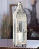 Vintage-Look Candle Lantern with Latch - 12 inches