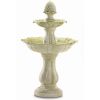 Stone-Look Two-Tier Acorn Fountain