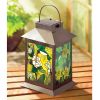 Bronze Flower Hummingbird Solar Garden Lantern