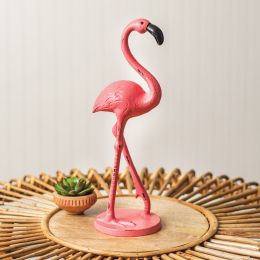 Cast Iron Flamingo Statue