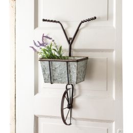 Bicycle with Basket Wall Planter