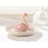 Porcelain Pink Flamingo Jewelry Dish