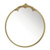 Wall Mirror with Gold Frame and Fleur de Lis