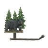 Black Bear with Trees Toilet Paper Holder