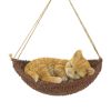 Napping Kitten on Hammock Hanging Figurine