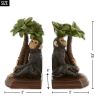 Monkey and Palm Tree Bookends