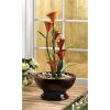 Calla Lily Cascading Water Fountain - 30 inches