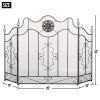 Fireplace Screen with Circular Ornament