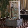 Lighted Architectural Tabletop Fountain