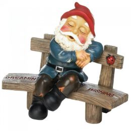 Dreaming and Wishing Gnome Garden Decor