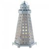 Star Cutouts Lighthouse Metal Candle Lantern