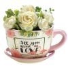 All You Need Is Love Flamingo Teacup Planter
