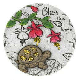 Bless This Home Turtle Cement Garden Stepping Stone