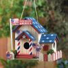 God Bless America Patriotic Bird House