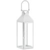 Square Clear Glass Candle Lantern - 15 inches