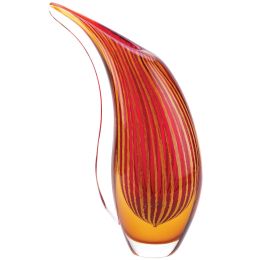 Art Glass Vase (option: Dramatic Freeform Sunset)
