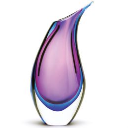 Art Glass Vase (option: Violet and Indigo)