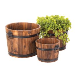 Planter Set (Style: Rustic Barrel)