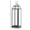 Tall Modern Candle Lantern - 25 inches