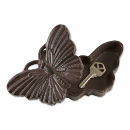 Cast Iron Key Hider (option: Butterfly)