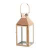 Rose Gold Stainless Steel Candle Lantern