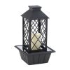 LED Candle Lantern Tabletop Water Fountain