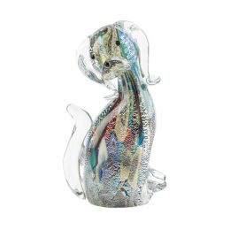 Art Glass Figurine (option: Multi-Color Dog)