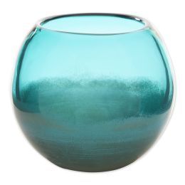 Fish Bowl Style Vase - Aqua Gradient (Size: 5 inches)