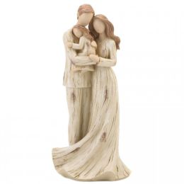 Carved-Look Figurine (option: Parents and Daughter)