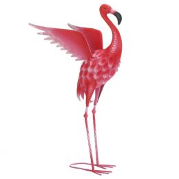 Flying Flamingo Metal Garden Decor - 27.5 inches (option: Head Down)