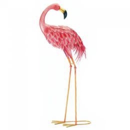 Bright Flamingo Yard Art (Style: Looking Back)