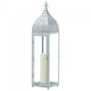 Silver Moroccan-Style Candle Lantern