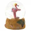 Mini Snow Globe - Flamingo