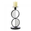Half-Circle Mirrored Candle Holder